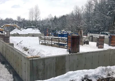 Foundation of our new building.