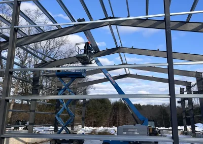 Construction of our new building.